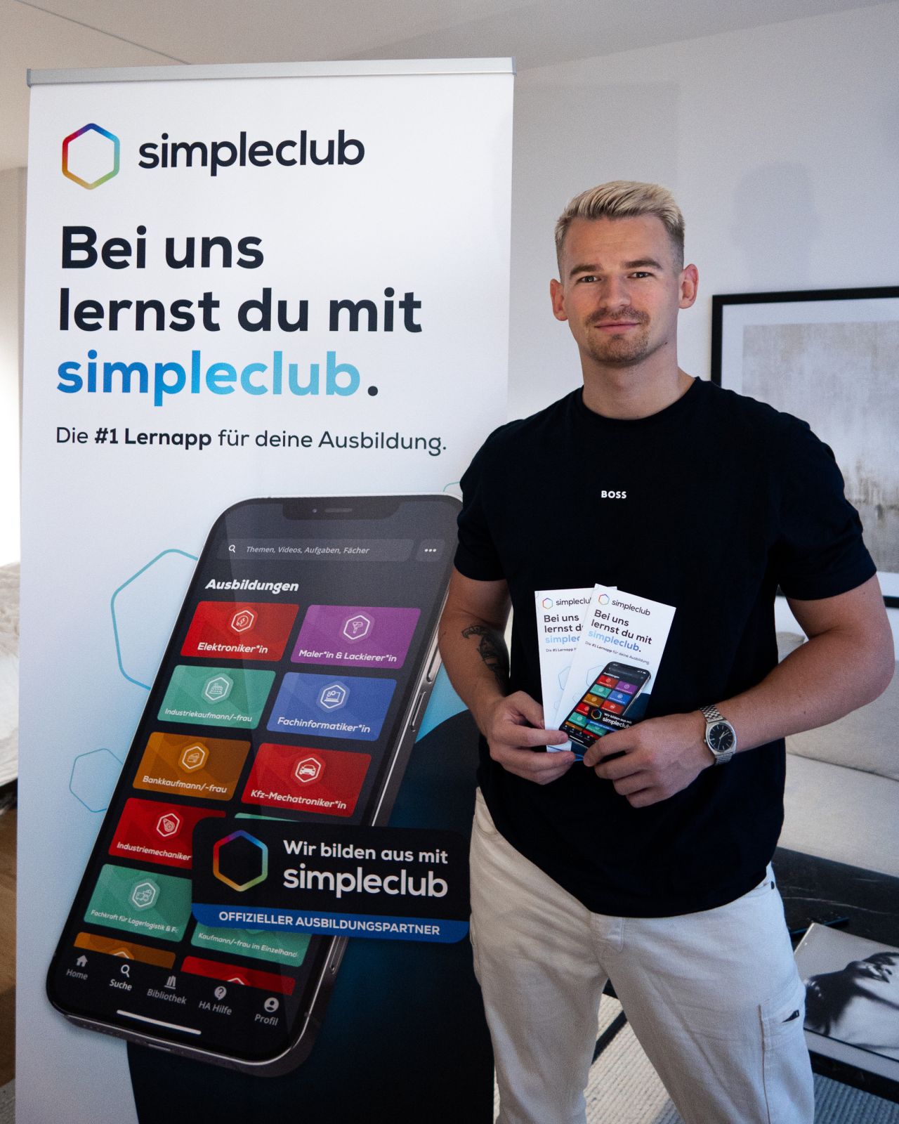 simpleclub Partner mit Materialien